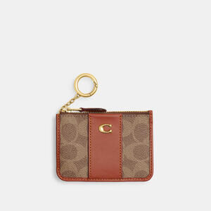 Coach - Essential Mini Id Card Case In Signature Canvas